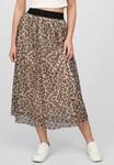 Юбка А-силуэта LONGFORM MIT LEOPRINT UND GUMMIBAND Cloud 5ive, бежевый - фото 5