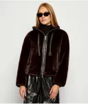 Меховая шуба ЭСТЕБАНА Pinko, коричневый - фото