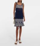 Полосатый топ крючком ANNA KOSTUROVA, синий - фото 2