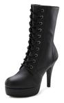 Ботильоны на шнуровке LASCANA Belle Affaire Lace-Up Ankle Boots, черный - фото