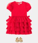 Платье Fay с блестками и бантом Konges Sløjd, Barbados Cherry - фото 2