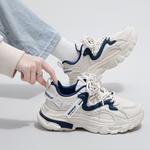 Кроссовки WARRIOR Chunky Sneakers Women's Low-top Blue, бежевый/синий - фото 7