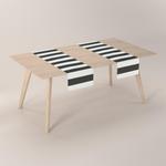 Настольная скатерть комиксы Dekoria, черный - фото 4