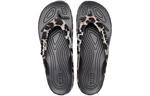 Шлепанцы женские черные/леопардовый принт Crocs - фото 4