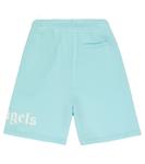 Хлопковые шорты с логотипом Palm Angels Kids, Light Blue White - фото 4