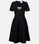 Мини-платье с бантом Carolina Herrera, черный - фото