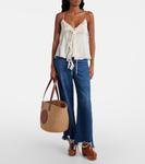 Лошадь Медаль Большая сумка-корзина Chloé, бежевый - фото 5