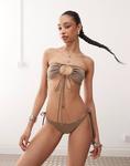 Многофункциональный топ-бикини для будних дней в цвете «крот» - фото
