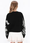 Кардиган IZIA Cardigan, Black White/Black - фото 3