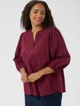 Блуза KAFFE CURVE Loulou, бургундия - фото 3