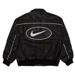 Куртка Supreme x Nike Leather Varsity Jacket, Black - фото 2