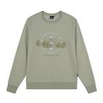 Свитшот унисекс Mizuno, горохово-зеленый - фото 5