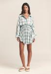 Платье ST MRLO SHAUNA MINI, Mineral Check/Turquoise - фото 2
