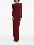 Макси-платье с корсетом и длинными рукавами 2310 Studio, красный - фото