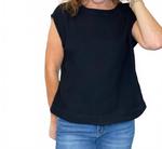 Газовая современная футболка в черном цвете Dylan - фото 3