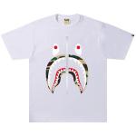 Футболка BAPE 1st Camo Shark Tee, White/Yellow - фото