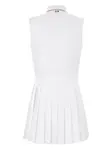Платье с плиссированной юбкой THOM BROWNE, белый - фото 2