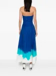 Макси-платье Alessia без бретелек с эффектом дип-дай Gabriela Hearst, синий - фото 4