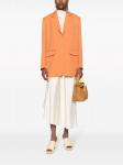 Однобортный блейзер Vera Rodebjer, оранжевый - фото 2