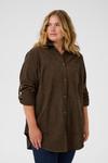 Блуза KAFFE CURVE Verana, мокко - фото 2