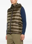 Дутый жилет с капюшоном Herno, зеленый - фото 3