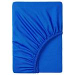 Простыня на резинке Ikea Dvala, 90х200 см, ярко-синий - фото