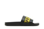 Шлепанцы Off-White Industrial Sliders 'Black Yellow', черный - фото