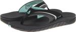 Шлепанцы Girls Slap 3 Reef, цвет Black/Black/Aqua - фото