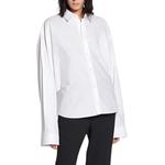 Поплиновая рубашка Balenciaga, белый - фото 4