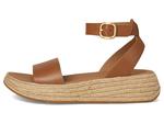 Сандалии FitFlop F-Mode Espadrille Leather Flatform A/Strap Sandals, Deep Tan - фото 4