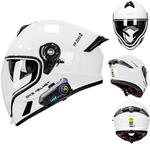 Шлем мотоциклетный YEATLM US03 Bluetooth, черный - фото