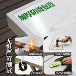 Комплект садовой мебели Baying, 8 стульев в полоску, стол 230x100 см, с двумя духовками для гриля - фото 3