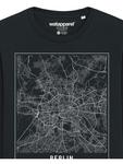 Толстовка wat? Apparel City maps Berlin Landkarte, черный - фото 3