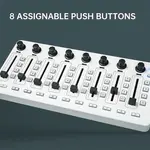 Беспроводной MIDI-контроллер, микшерный пульт с 8 энкодерами, программное управление для Windows/Mac/iOS/Android M-vave - фото 2