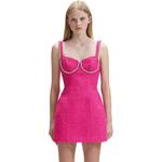 Автопортрет Слип-платье женское Self-portrait, розовый - фото 4