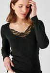 Топ Damart Long sleeved top, Black/Black - фото 4