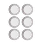 Набор обеденных тарелок doppio, 6 шт. Ritzenhoff, серый - фото