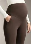 Брюки OYSHO WARM FLARE MATERNITY, Brown - фото 5