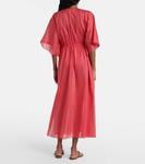 Хлопковый кафтан-вуаль Eres, Corail - фото 3