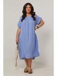 Платье до колена Curvy Lady, светло-синий - фото