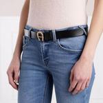 Ремень logo Aigner, черный - фото 2