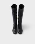 Ботинки из эластичной наппы Prada, черный - фото 3