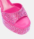 Кожаные сандалии Холли Николь Paris Texas, Iridescent Pink Ruby - фото 6