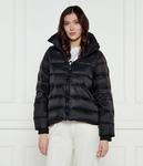 Пуховик женский Tommy Hilfiger стеганый с воротником-стойкой, черный - фото