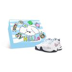 Nike Кроссовки Air Monarch 4 Slip Resistant Low Top Chunky унисекс, белые, синие - фото