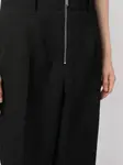 Зауженные шерстяные брюки на молнии JIL SANDER, черный - фото 5