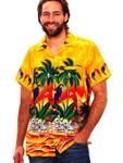 Рубашка King Kameha Parrot, желтый - фото