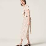 Длинное платье из крепдешина MIU MIU, камео - фото 5