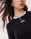 Футболка Miss Sixty с длинными рукавами, черная - фото 2