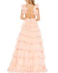 Платье-баллоун с рюшами Mac Duggal, Blush - фото 2